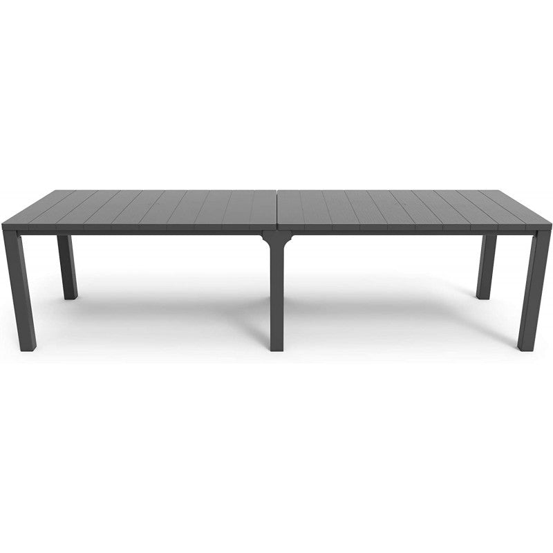 Set da Esterno Keter Julie Doppio Grafite + 8 Sedie