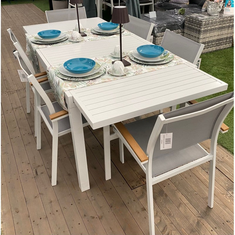 Set da giardino con tavolo Zeus + 6 sedie Era Xone