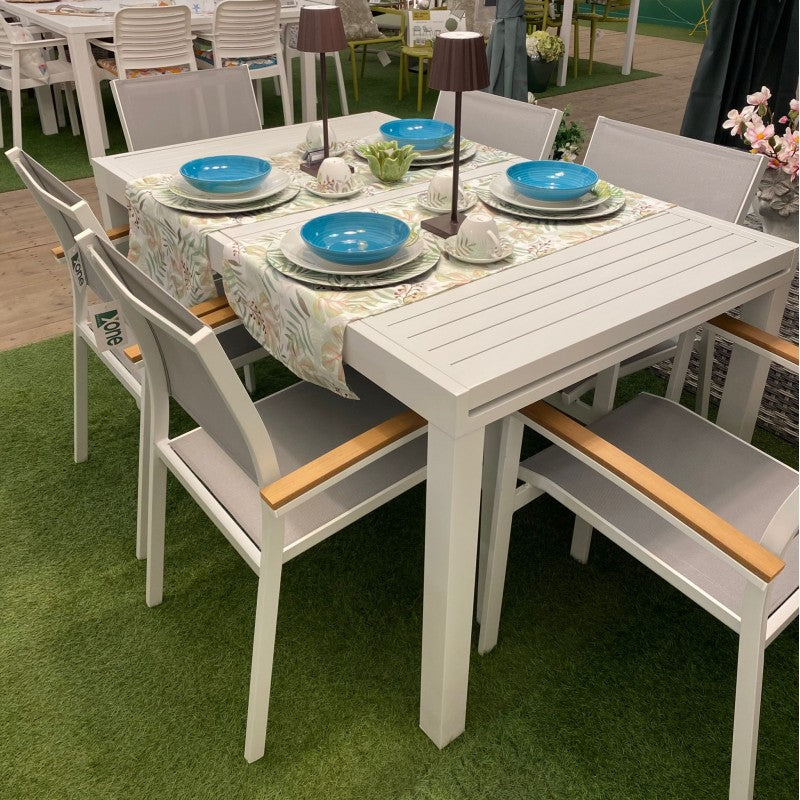 Set da giardino con tavolo Zeus + 6 sedie Era Xone