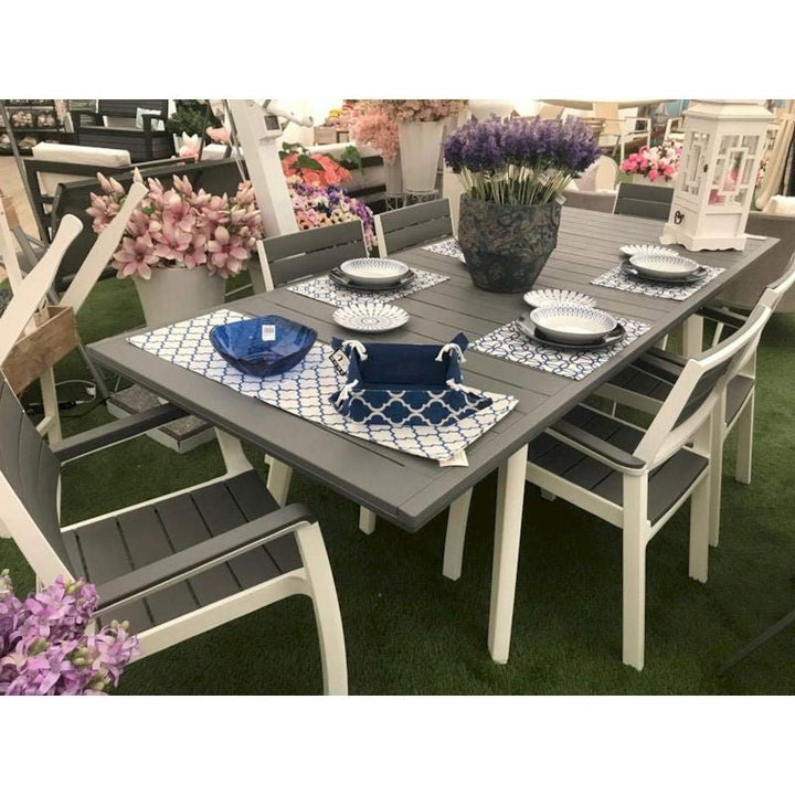 Set tavolo allungabile da giardino + 6 sedie Harmony Keter - Perrone Shop