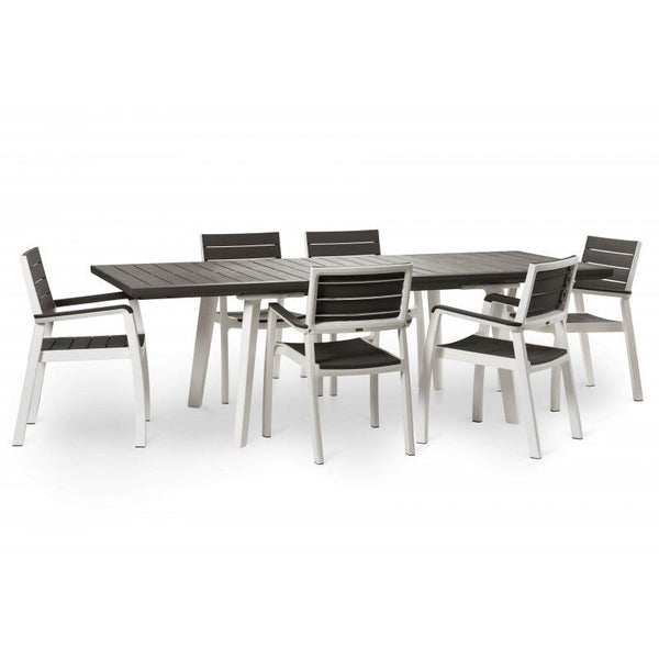 Set tavolo allungabile da giardino + 6 sedie Harmony Keter - Perrone Shop