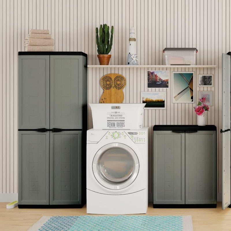 Set Jolly Armadio Alto+ Basso Grigio Keter