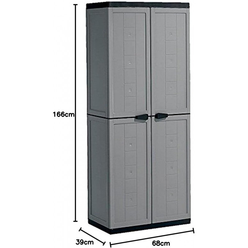 Set Jolly Armadio Alto+ Basso Grigio Keter