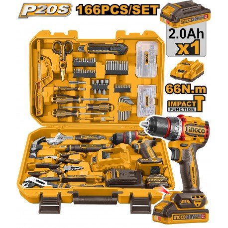 Set Valigetta con 166 pezzi CON CIDLI20668 e Batteria - Perrone Shop