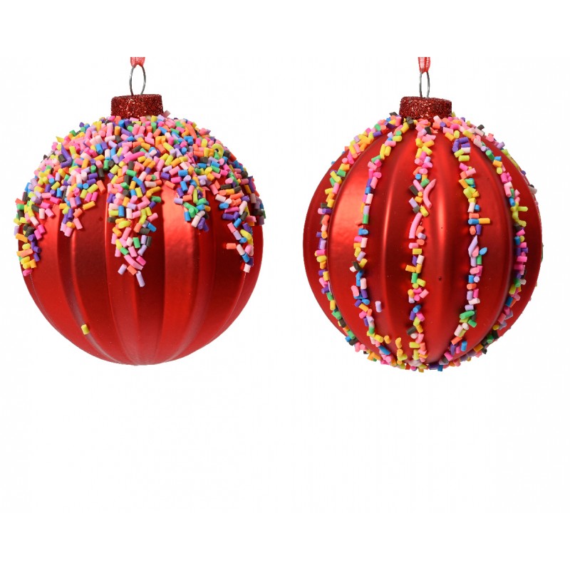 Sfera in Vetro con Decori di Zucchero