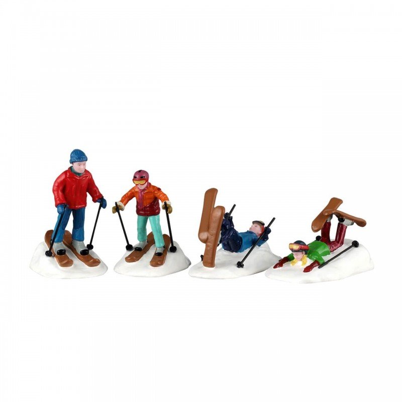 Set 4 soggetti scuola di sci | Lemax - Perrone Shop