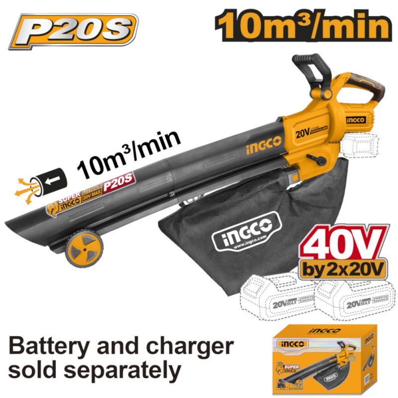 Soffiatore Batteria Litio 40V Nudo