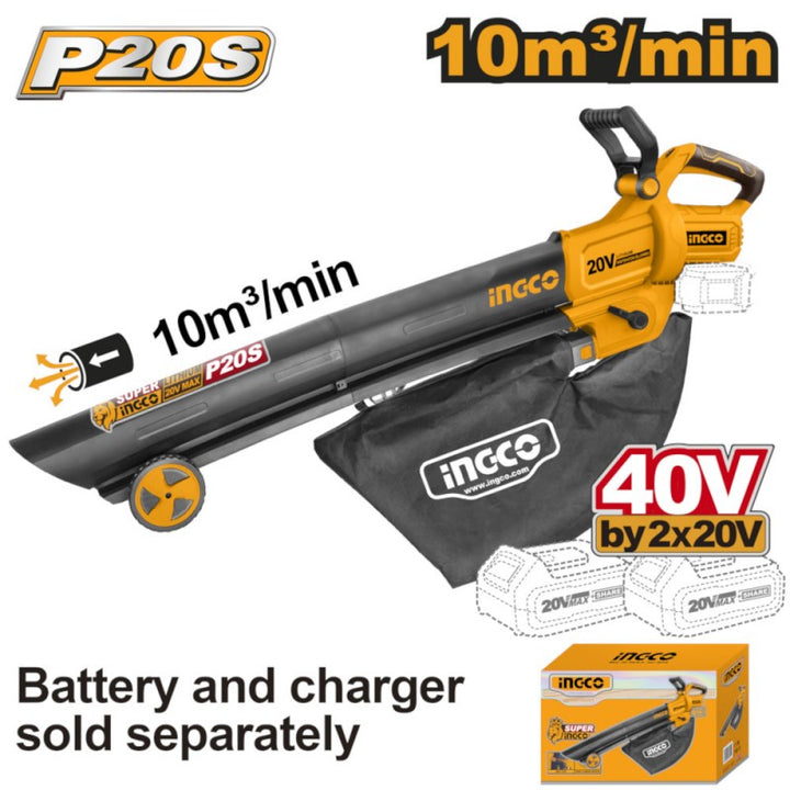 Soffiatore Batteria Litio 40V Nudo