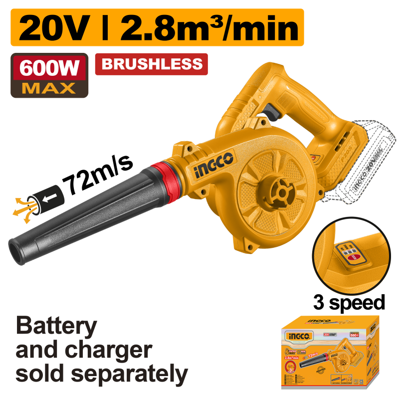 SOFFIATORE BRUSHLESS 3 VEL. NUDO