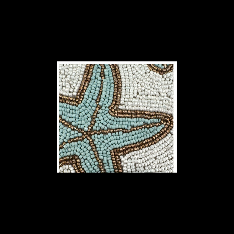 Sottopiatto perline con stelle marine d.35cm