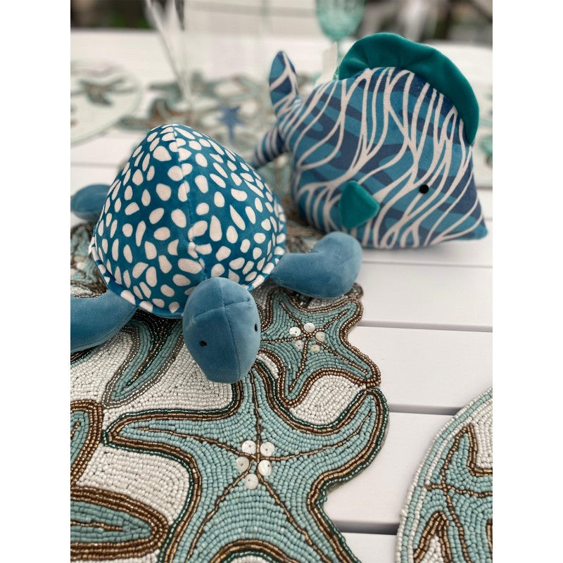 Sottopiatto perline con stelle marine d.35cm