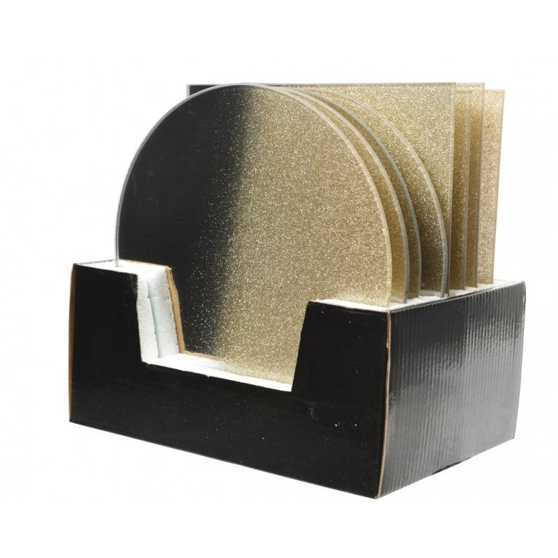 Specchio glitter tondo o quadrato