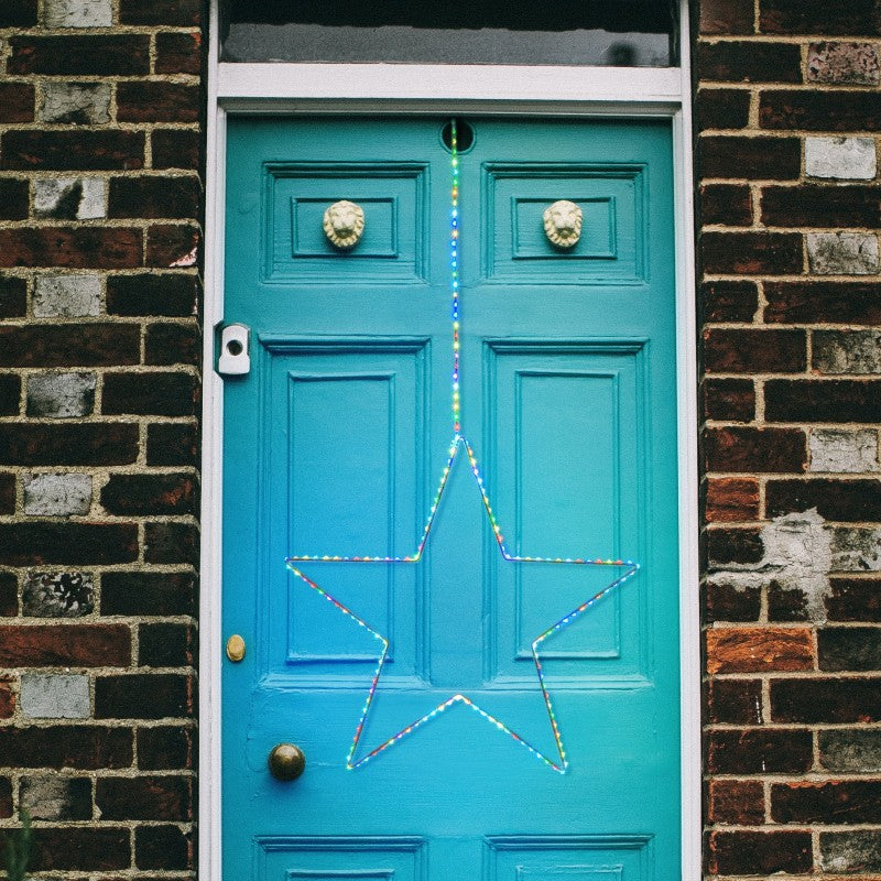 Stella 2D 163 LED Multiflash RGB con cavo luminoso Lotti