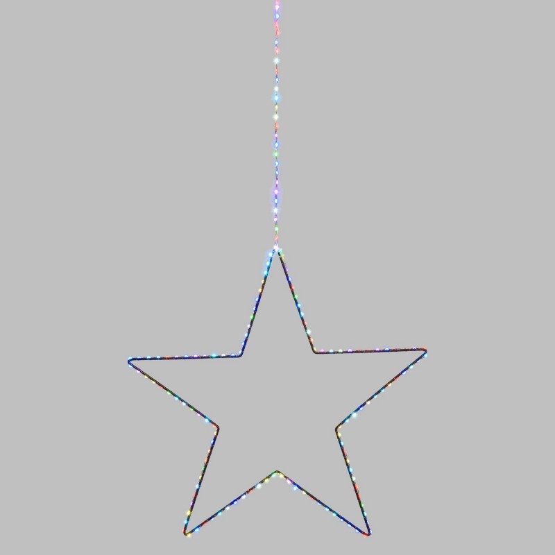 Stella 2D 163 LED Multiflash RGB con cavo luminoso Lotti