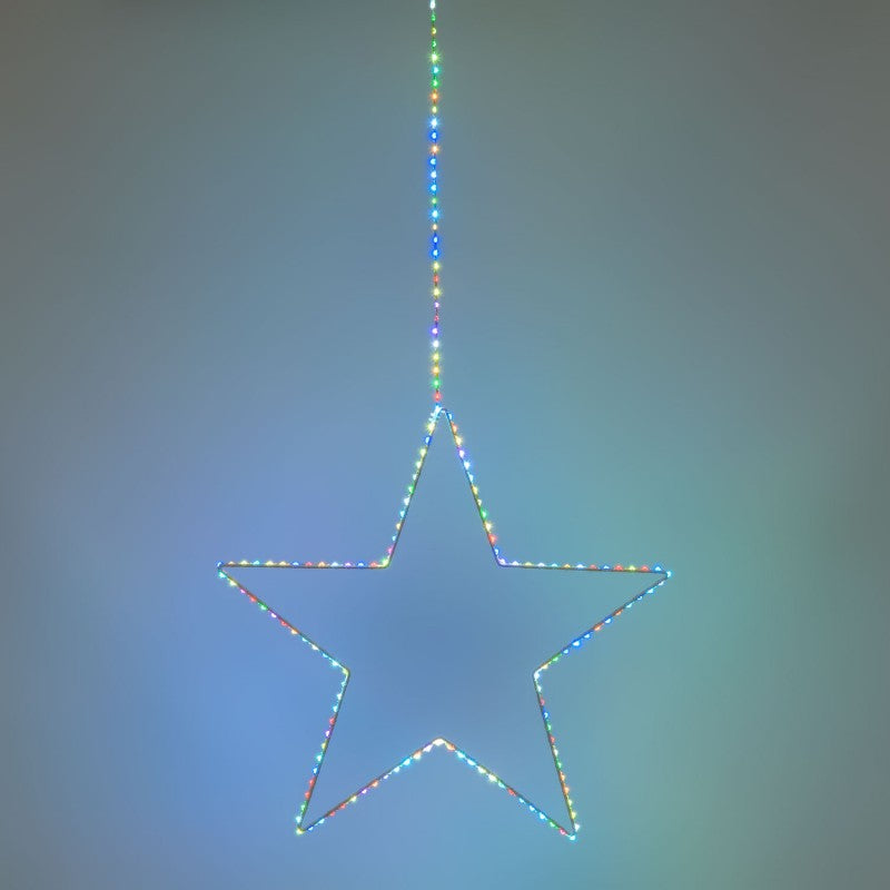 Stella 2D 163 LED Multiflash RGB con cavo luminoso Lotti