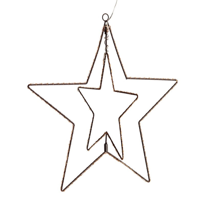 Stella luminosa doppia 3d microled Ø50 cm | Lotti