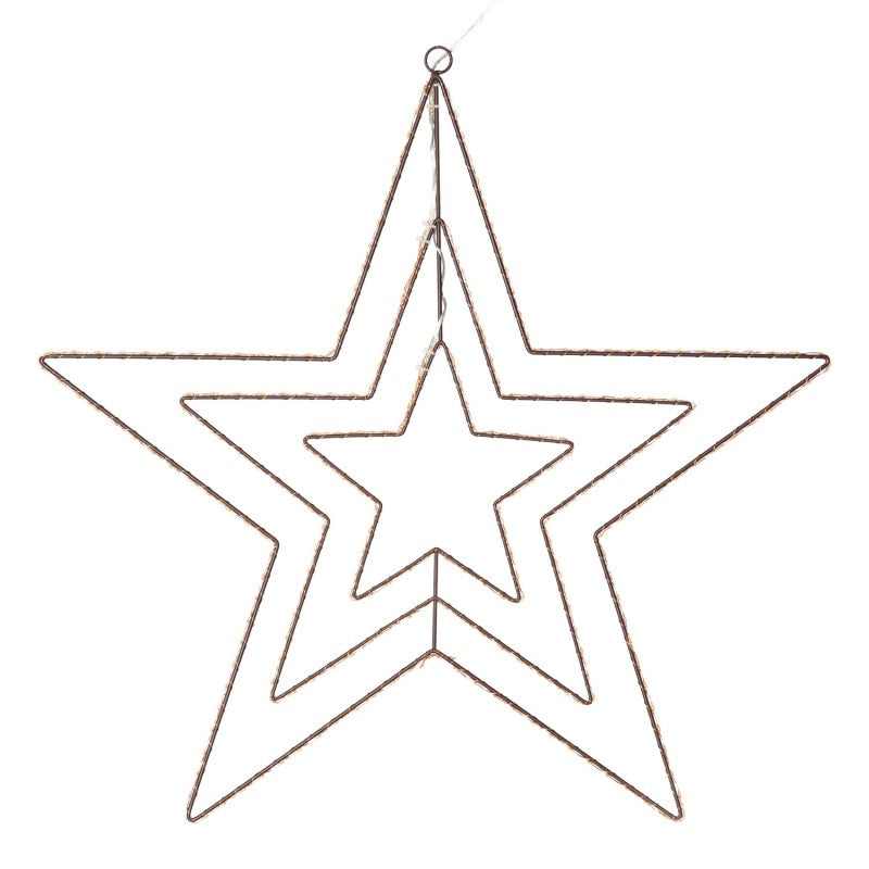 Stella luminosa tripla 2d microled Ø58 cm | Lotti