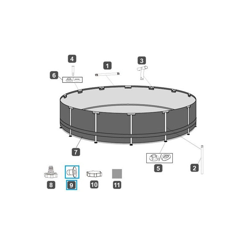 Stopper Plug Per Piscina D.32mm | Bestway