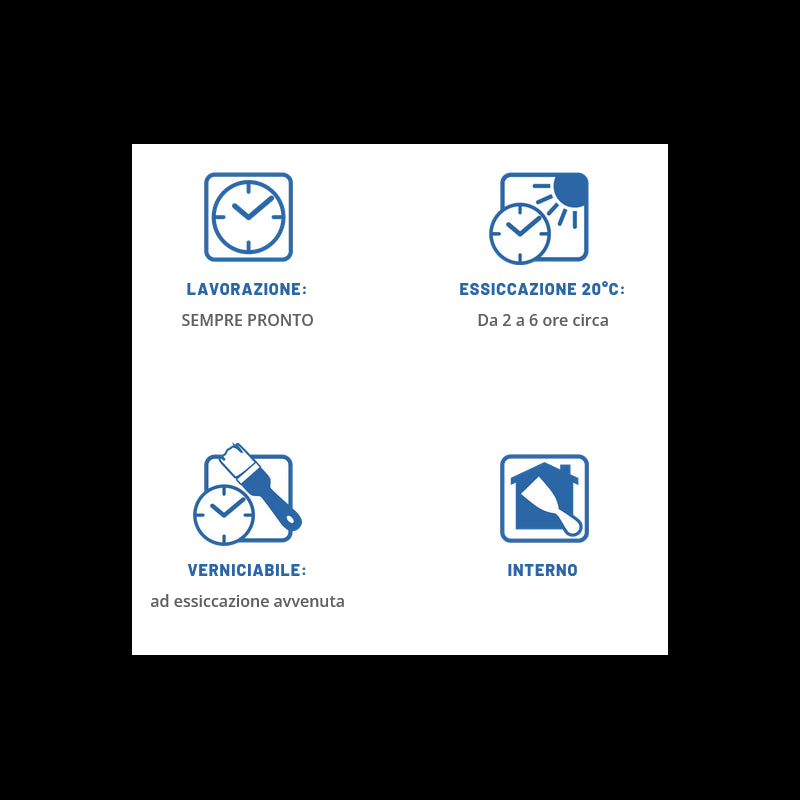 Stucco pasta colorato per legno