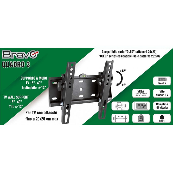 Supporto per TV LCD/ Plasma e CURVED 15''-40”
