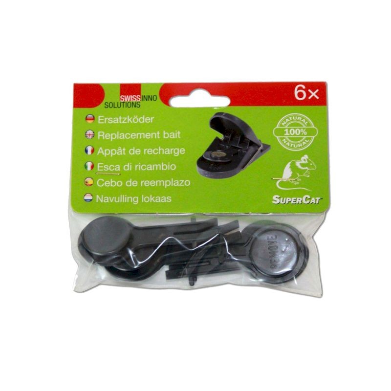 Supercat esche ricambio trappola topi 6pz