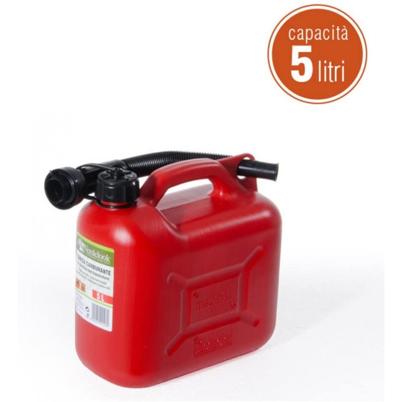 Tanica Carburante Rossa 5lt Verdelook