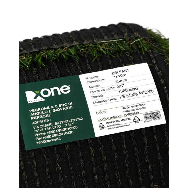 Prato sintetico 25 mm Belfast | Xone