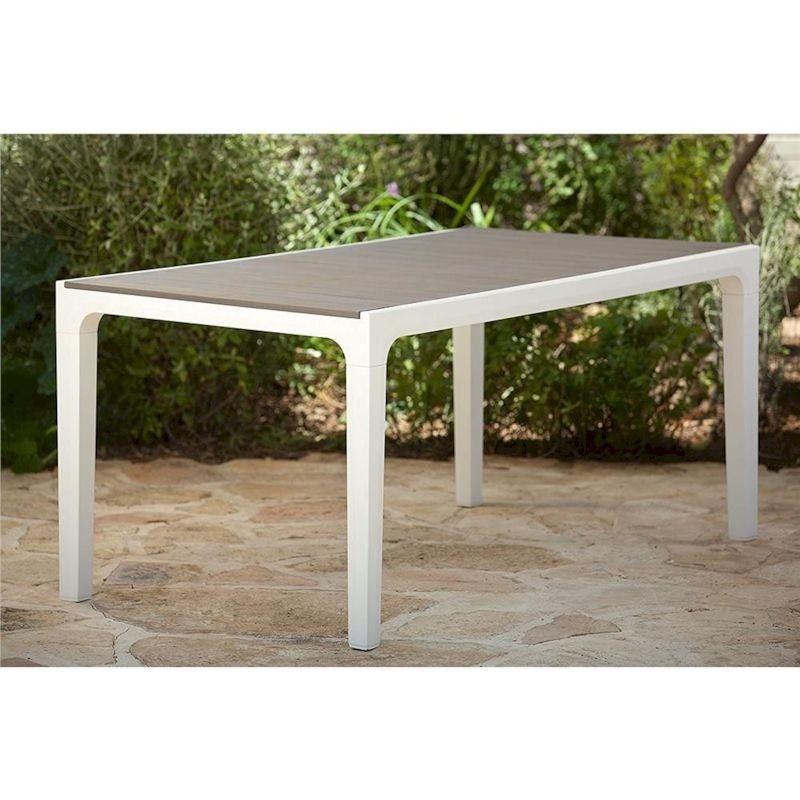 Tavolo da giardino grigio/bianco Harmony Keter