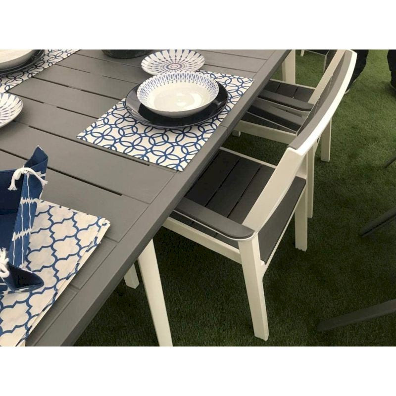 Tavolo allungabile grigio/bianco Harmony Keter