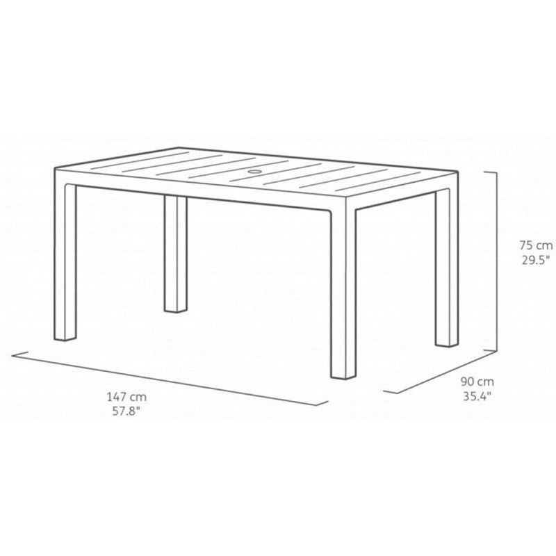 Tavolo Julie effetto legno | Keter