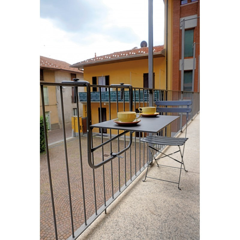 Tavolino pieghevole da ringhiera 60x52 cm Moia