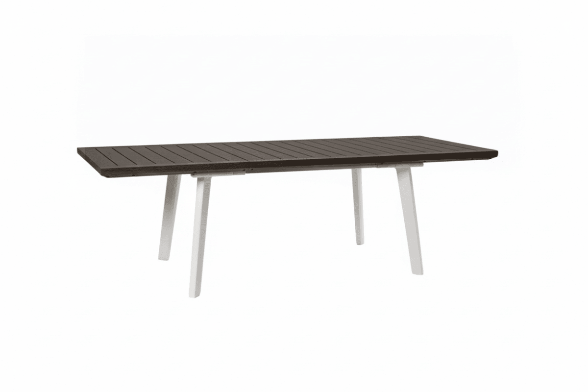 Tavolo allungabile grigio/bianco Harmony Keter - Perrone Shop