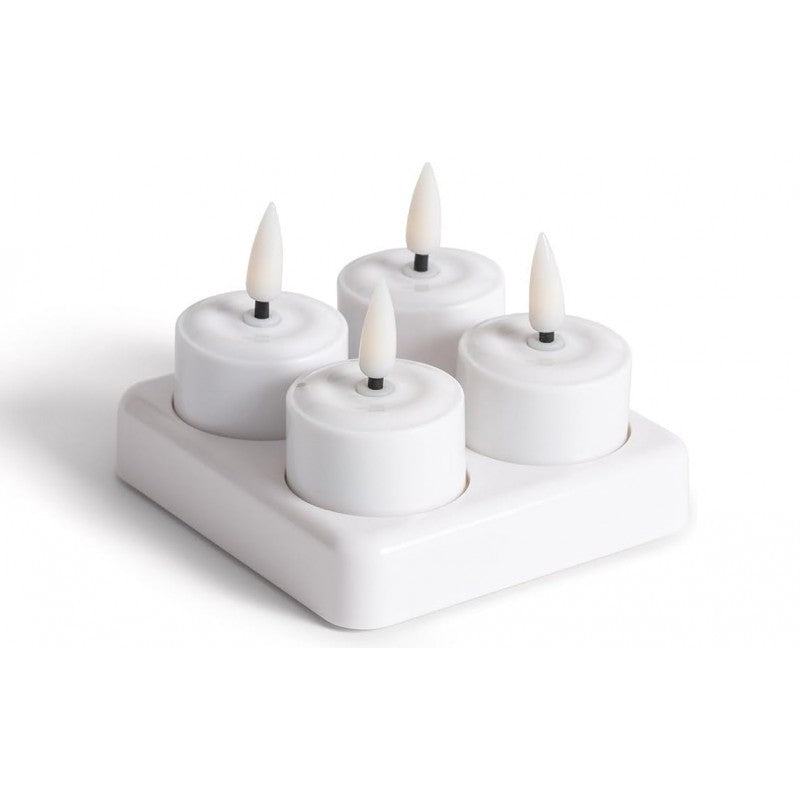 Candele Tealight ricaricabili 4pz