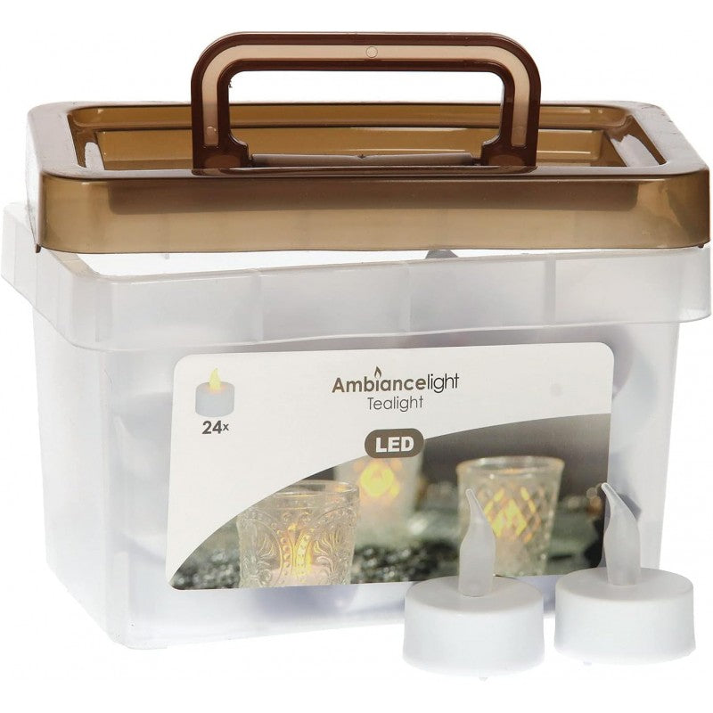 Candele Tealight Led a Batteria 24pz