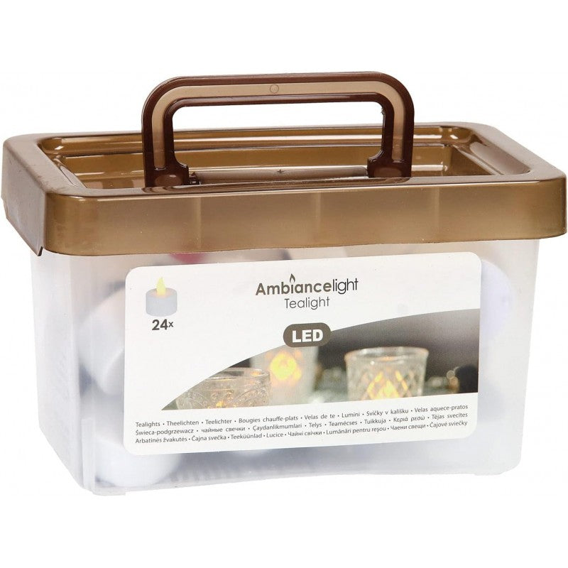 Candele Tealight Led a Batteria 24pz