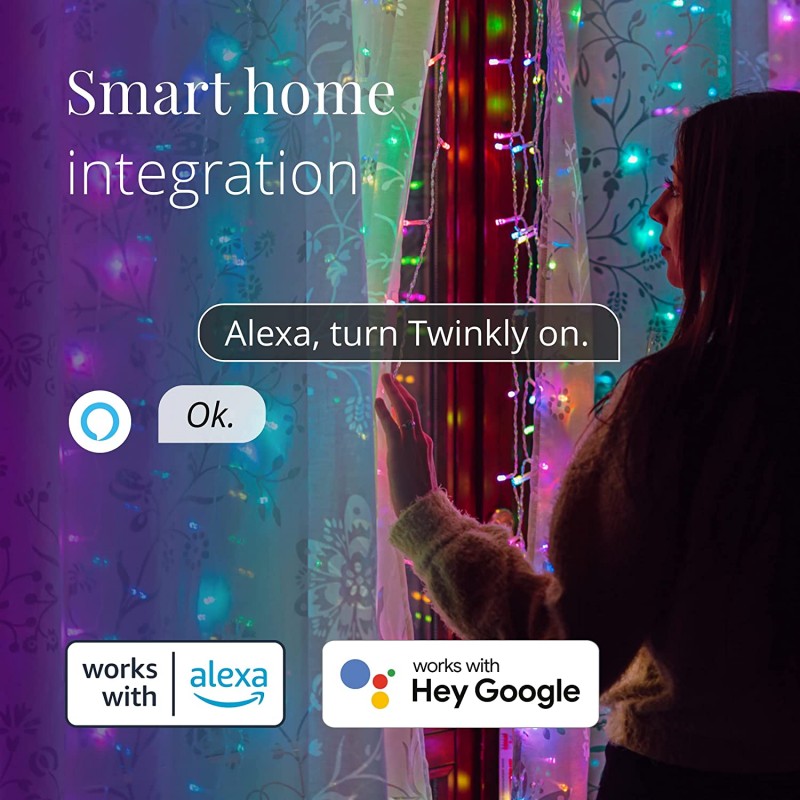 Tenda luminosa 210 LED RGB+W Curtain Twinkly