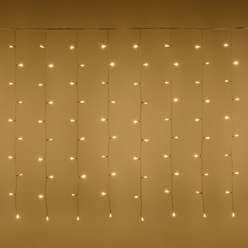 Tenda 3,20m x 100cm 200 Led Caldo | Lotti
