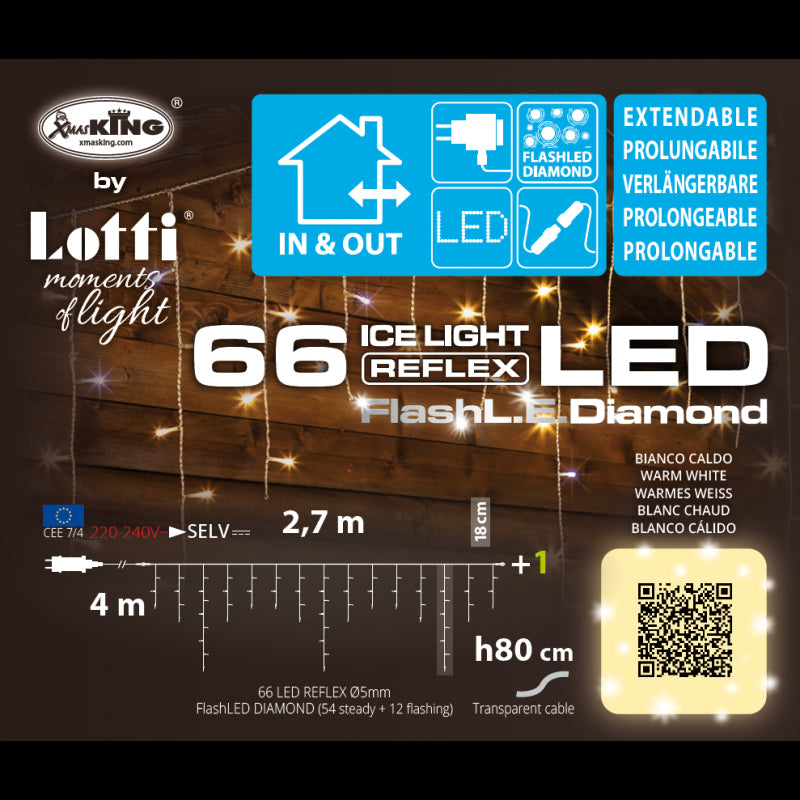 Tenda 66 LED 80 cm Lotti