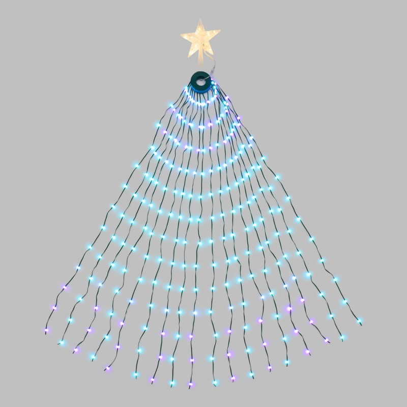 Tenda a mantello verde 304 LED 155 cm Lotti