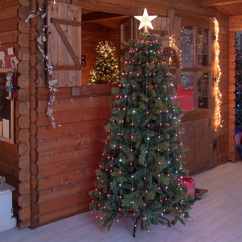 Tenda a mantello verde 304 LED 155 cm Lotti