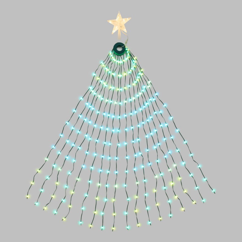 Tenda a mantello verde 304 LED 155 cm Lotti