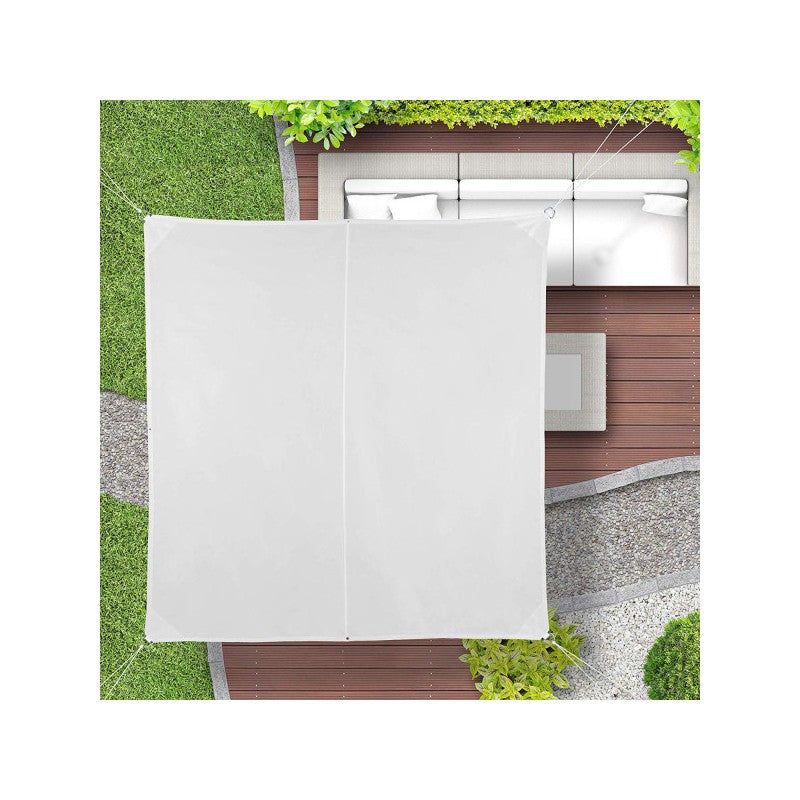 Tenda Vela quadrata bianca 3,6x3,6m