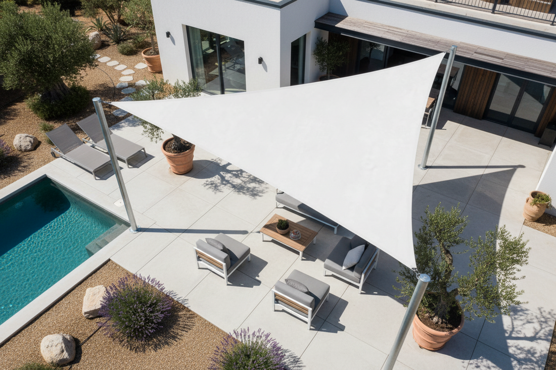 Tenda Vela Triangolare bianca