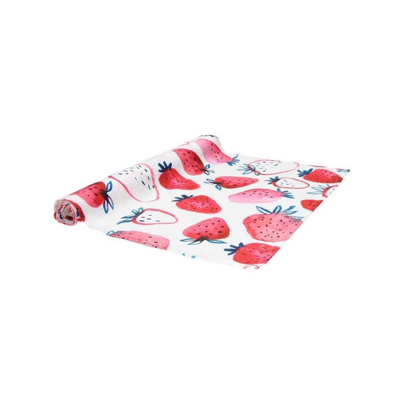 Textile Fragole Runner Cm40x140 Antimacchia | Tognana