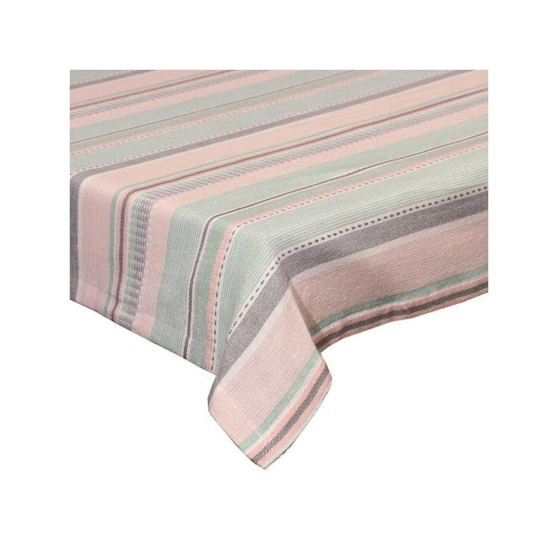 Tovaglia Verde e Rosa textile Cm 150x300 | Tognana