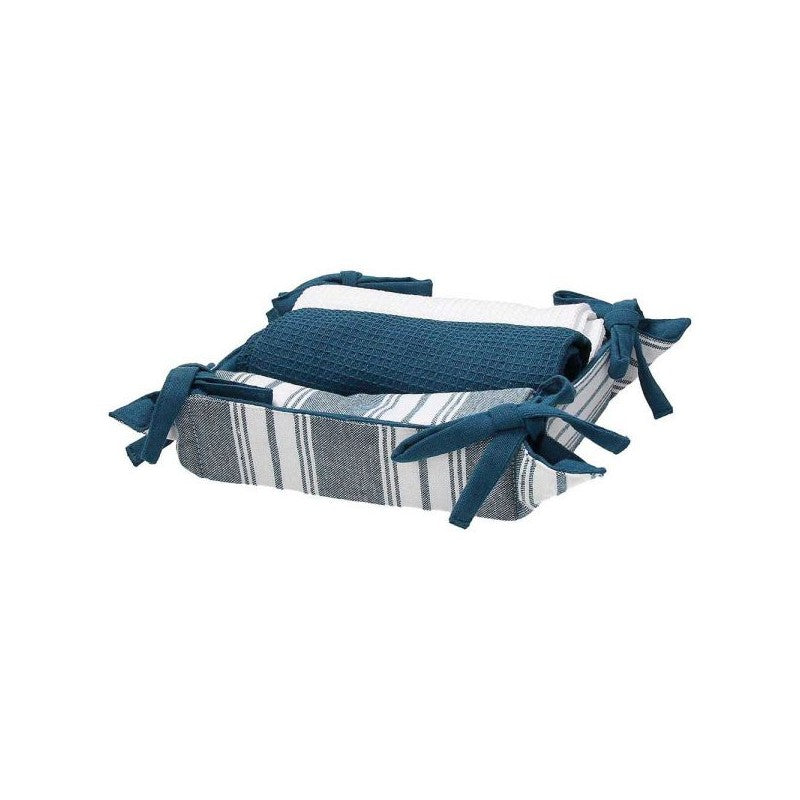 Textile Set Canovaccio + Cestino Ottanio| Tognana