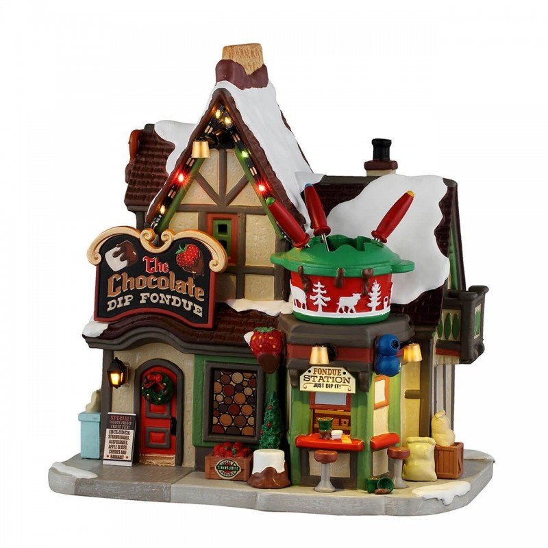 Paesaggio fonduta di cioccolato | Lemax - Perrone Shop