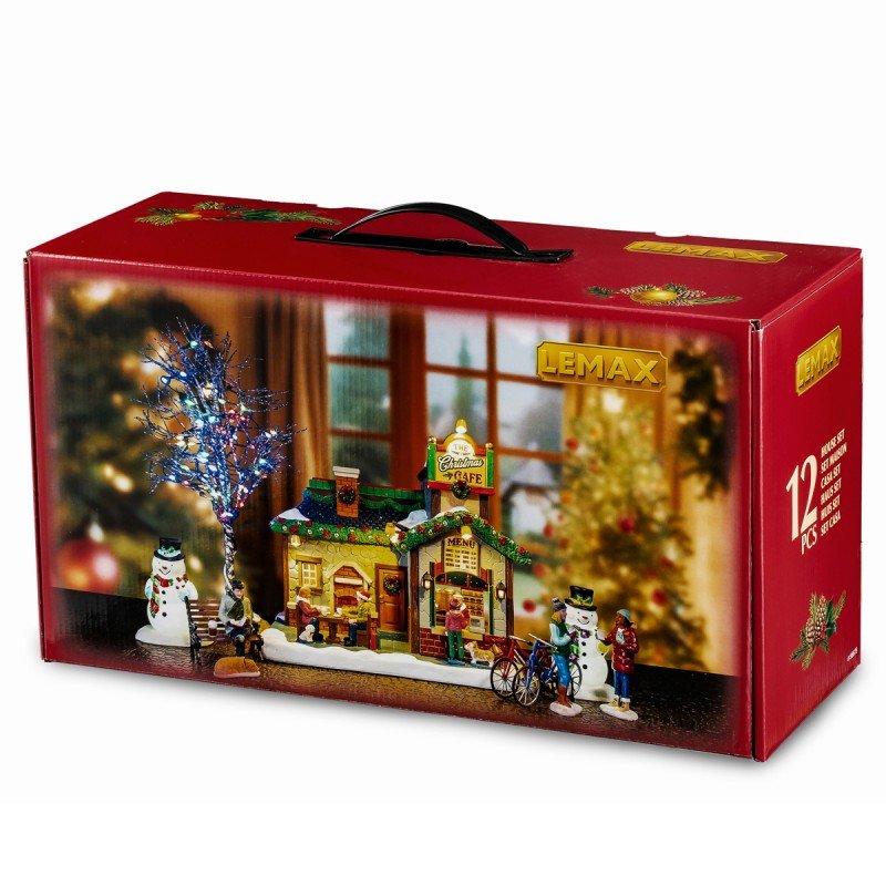 Set Paesaggio Il Caffe' di Natale | Lemax - Perrone Shop