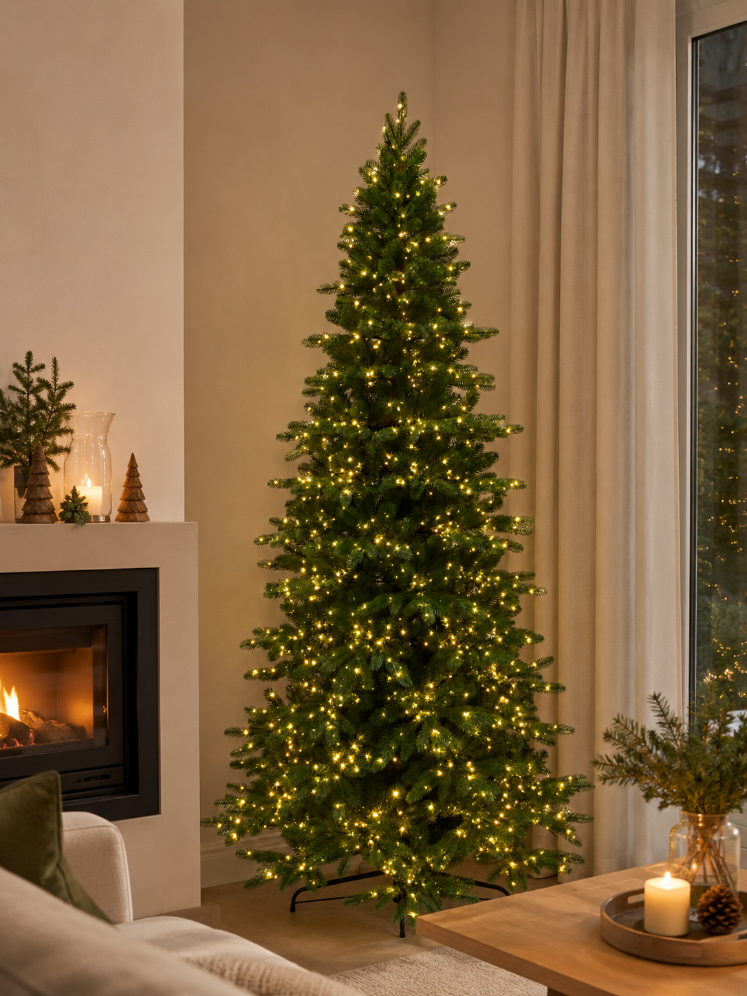 Albero Di Natale Theo Slim con Led Integrati  | Xone