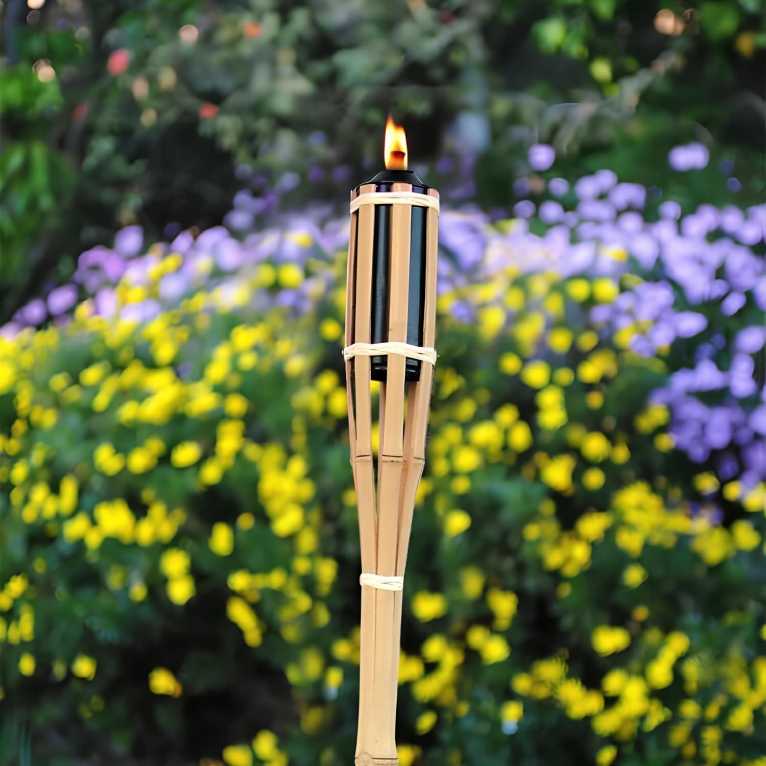 Torcia da giardino in bamboo